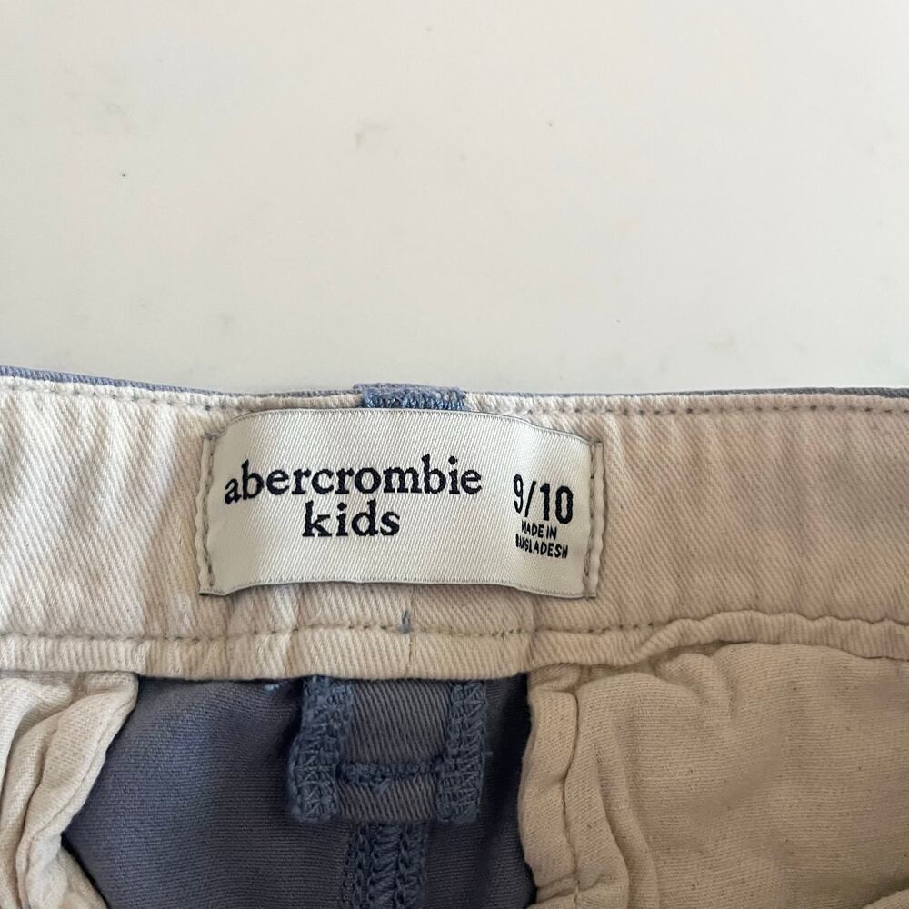 Abercrombie Kids Blue Chino Shorts Boys Size 9-10 Classic Casual Preppy Style - Picture 3 of 5